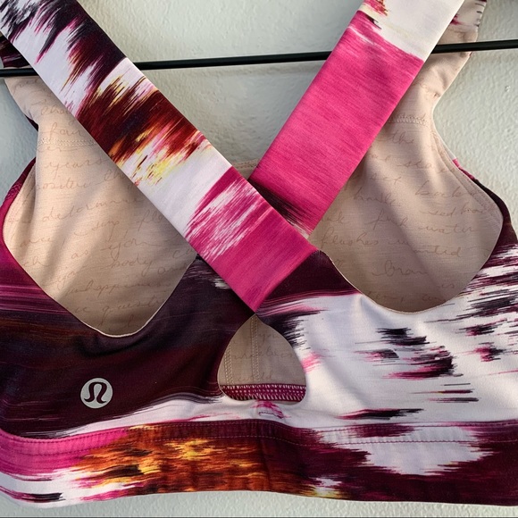 Lululemon All Sport Bra III Pigment Wind Berry Rumble Multi - Picture 7 of 9